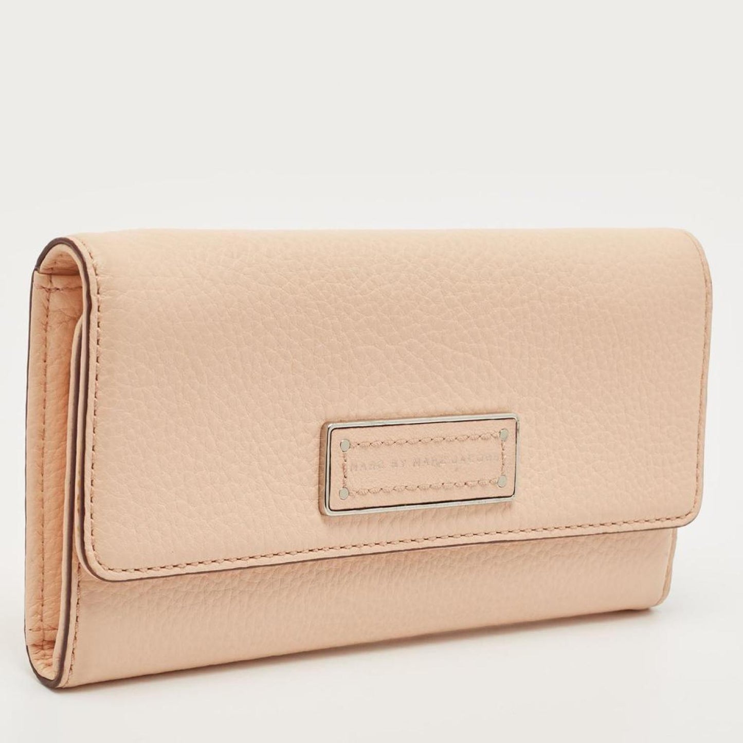 Marc By Marc Jacobs Peach Leather Too Hot To Handle Trifold Wallet