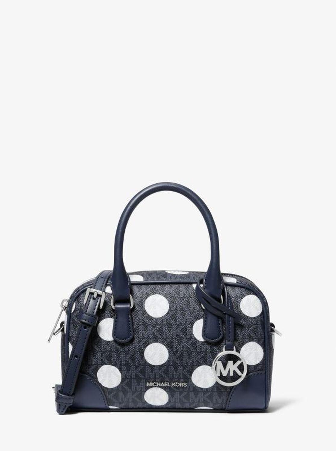 Thompson Extra-Small Polka Dot Signature Logo Satchel