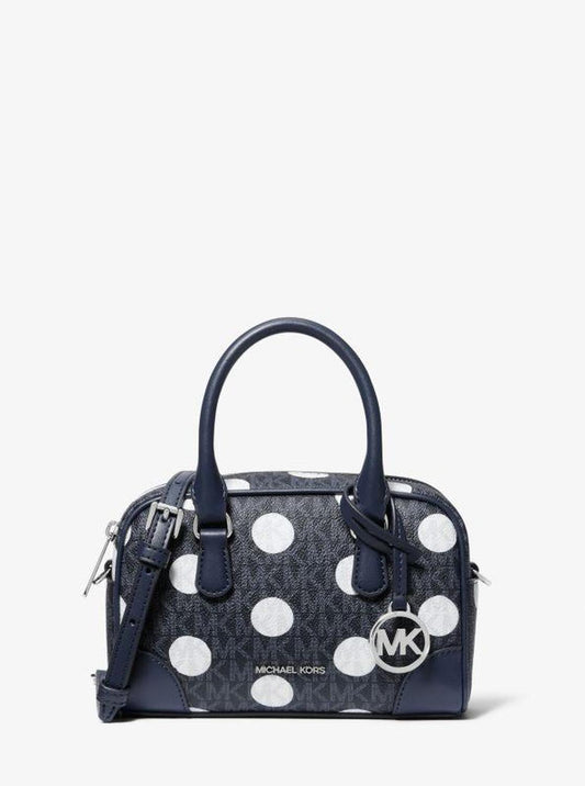 Thompson Extra-Small Polka Dot Signature Logo Satchel