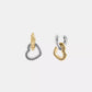 Double Stitched Hearts Drop Earrings