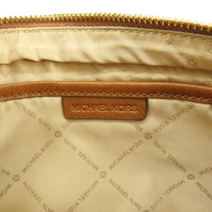 Leather Coated Canvas Shoulder Bag (Pre-Owned)
