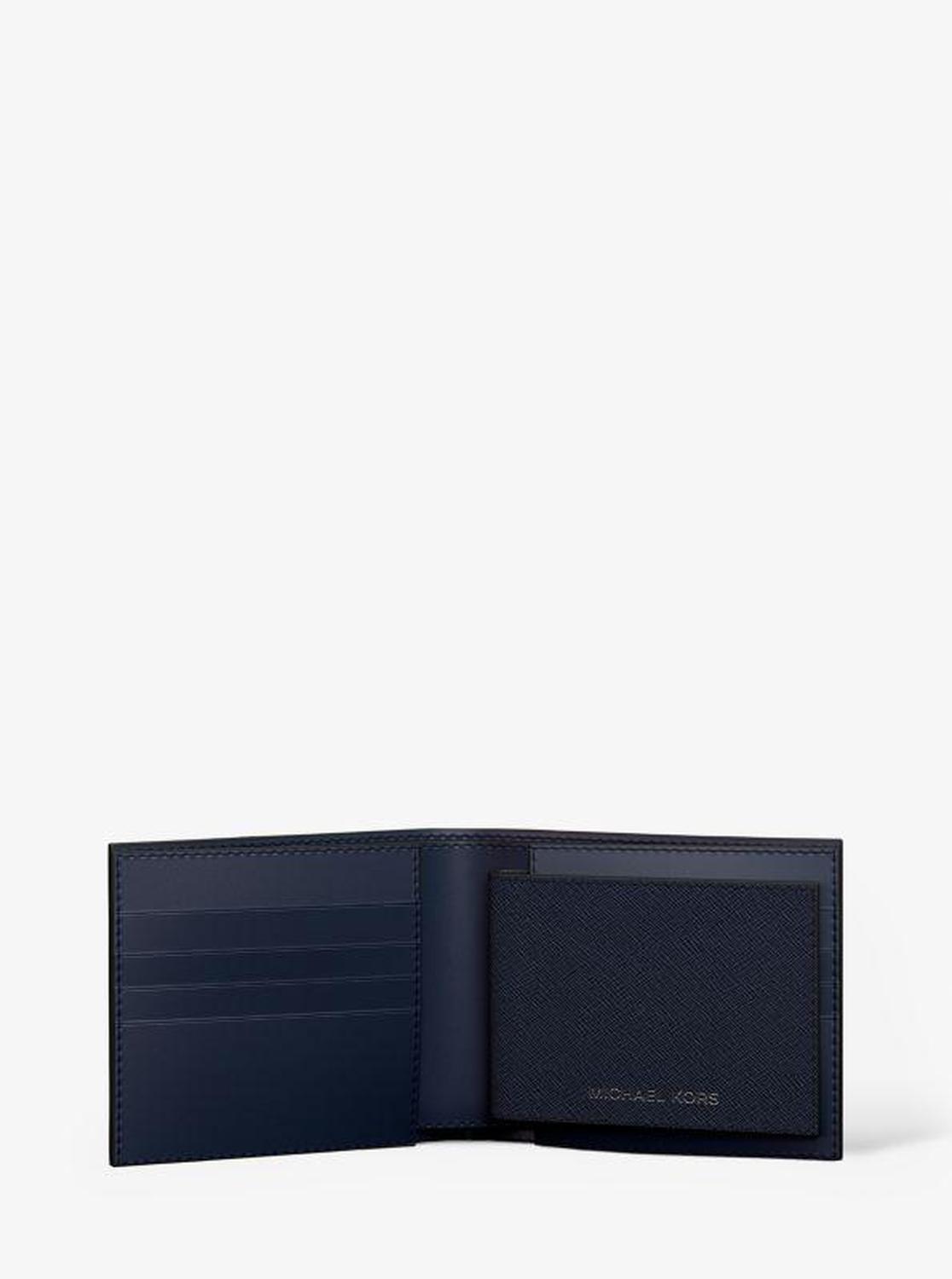 Cooper Saffiano Leather Billfold Wallet With Passcase