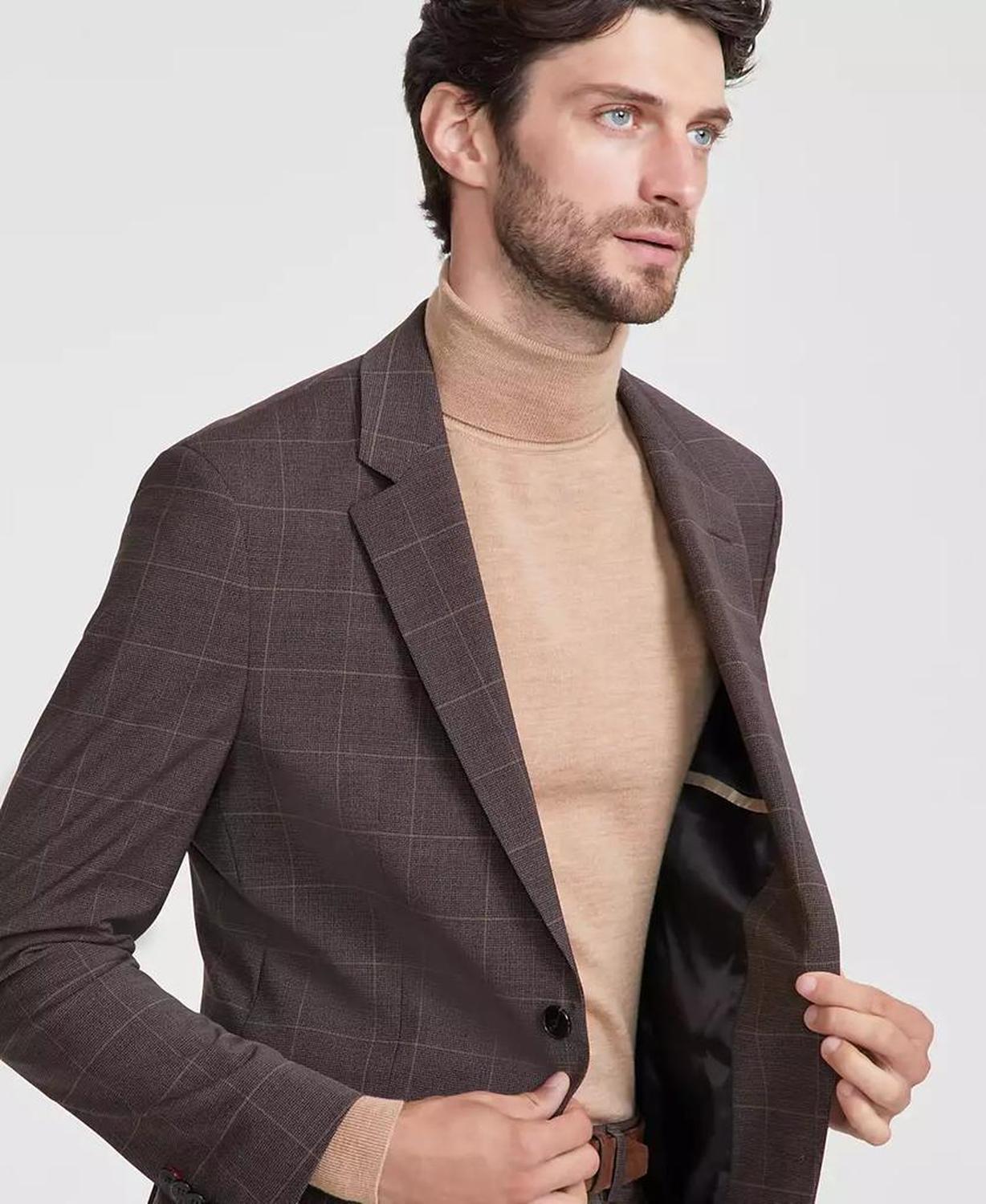 Men's Modern-Fit Solid Suit Separate Jacket