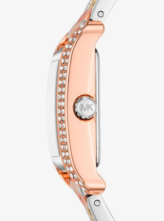 Mini Monroe Pavé Tri-Tone Watch