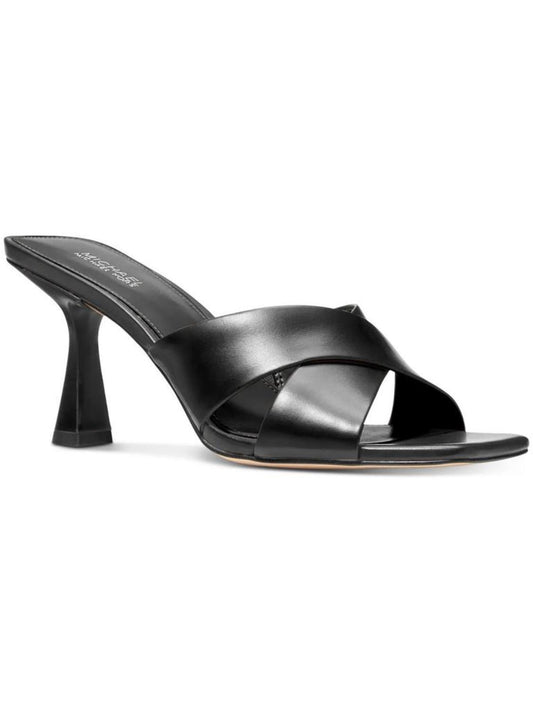 Clara Womens Leather Slip-On Heels