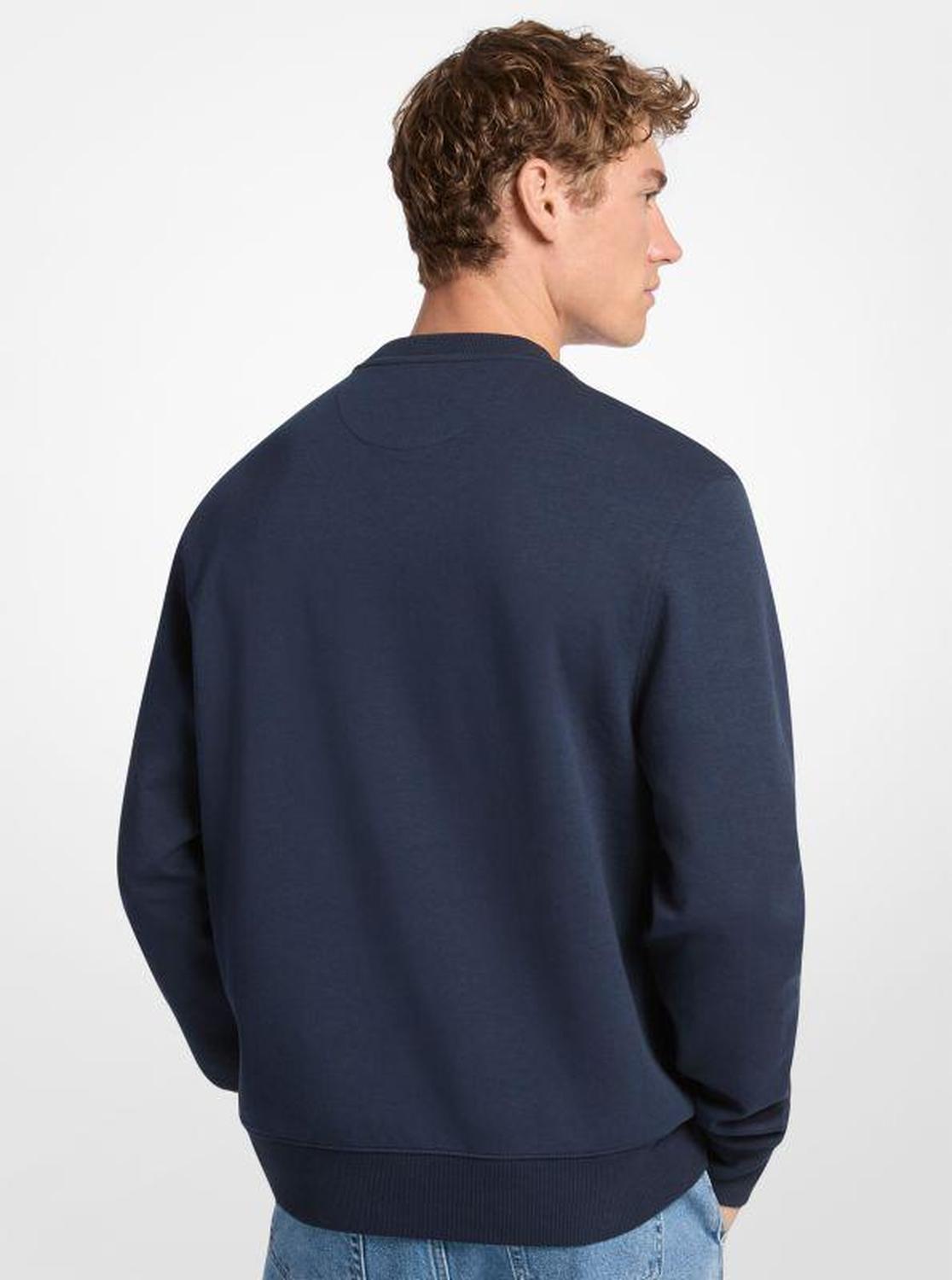 Graphic Logo Cotton Blend Crewneck Sweatshirt