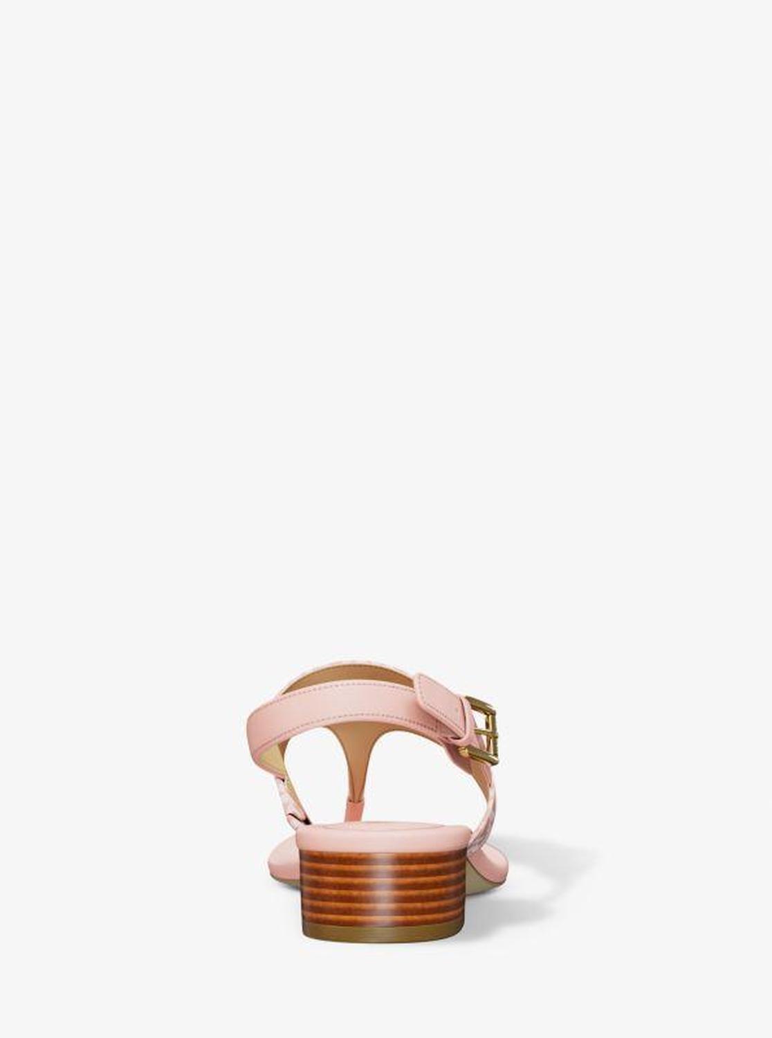 Hannah Signature Logo T-Strap Sandal