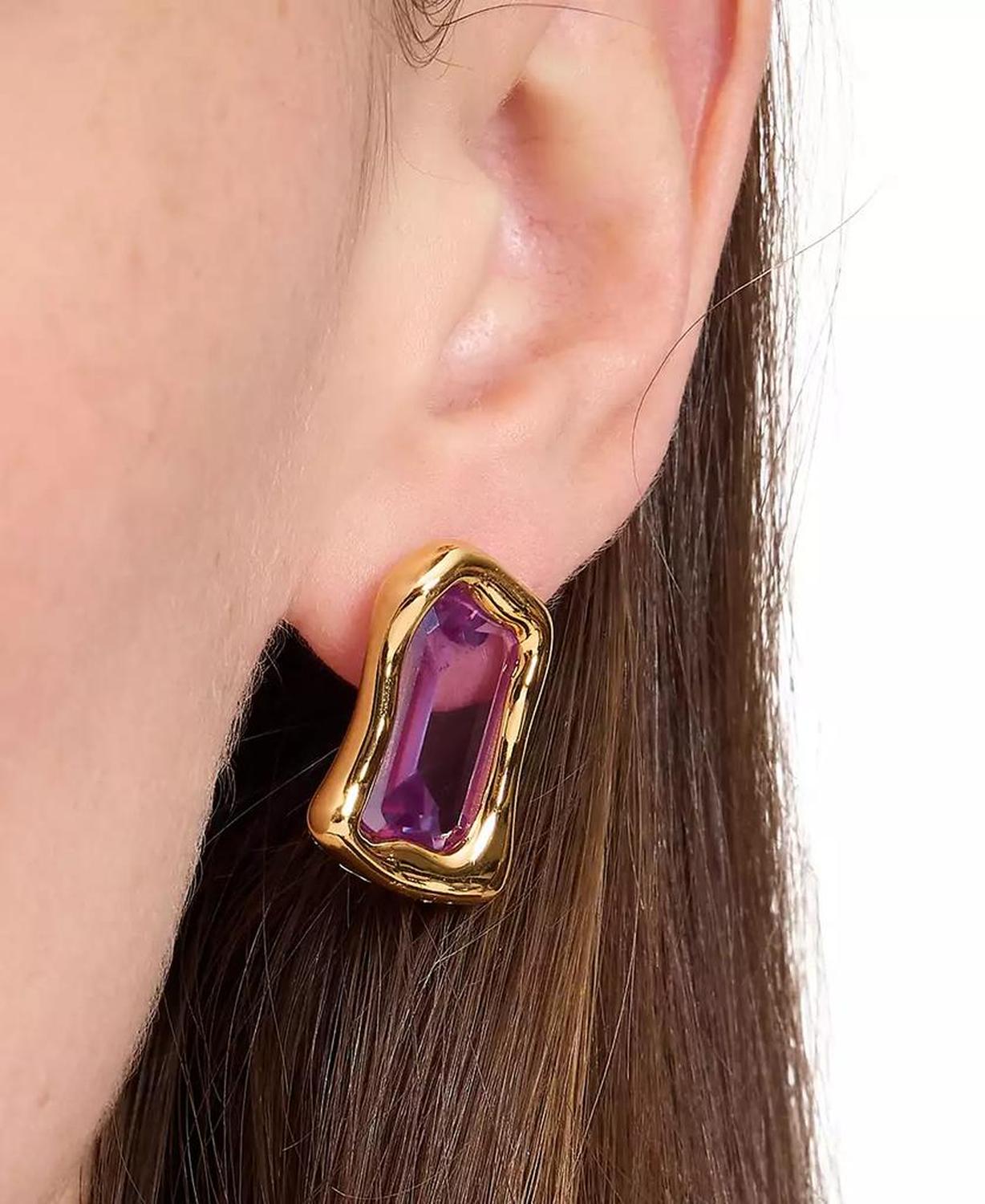 Cubic Zirconia Statement Stud Earrings