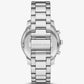 Oversized Berkley Pavé Silver-Tone Watch