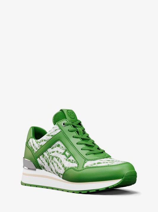Maddy Zebra Print Signature Logo Trainer