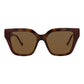 Square-Frame Injection Sunglasses
