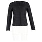 Quilted Jacket with Studs in Black Nylon