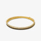 Precious Metal-Plated Brass Double Wrap Tennis Bracelet