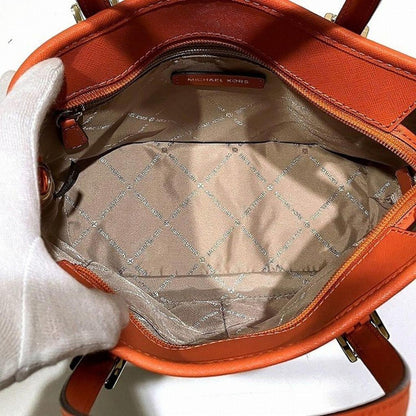 Leather Handbag Shoulder Bag (Pre-Owned)