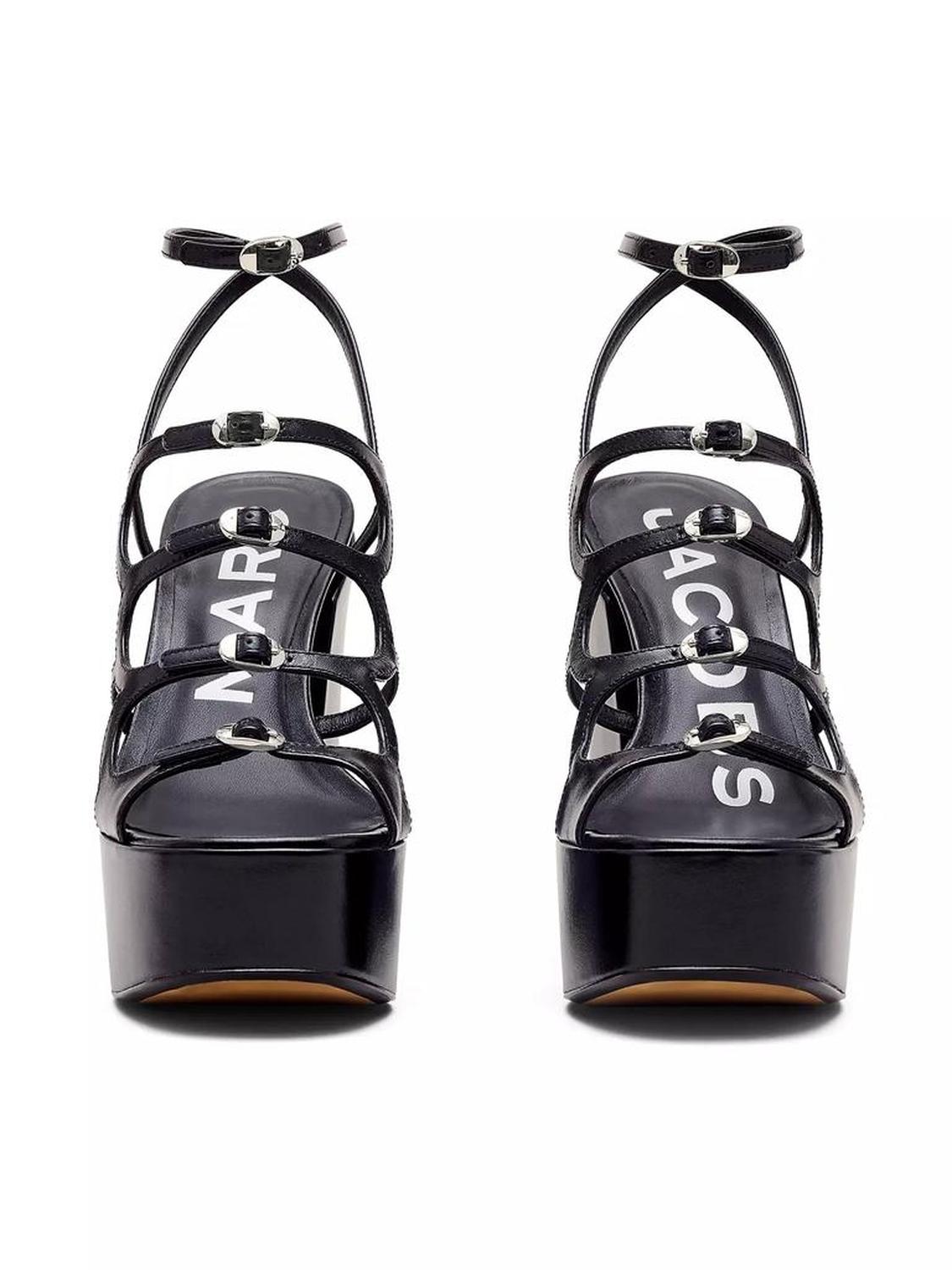 Kiki Leather Platform Pump Sandals