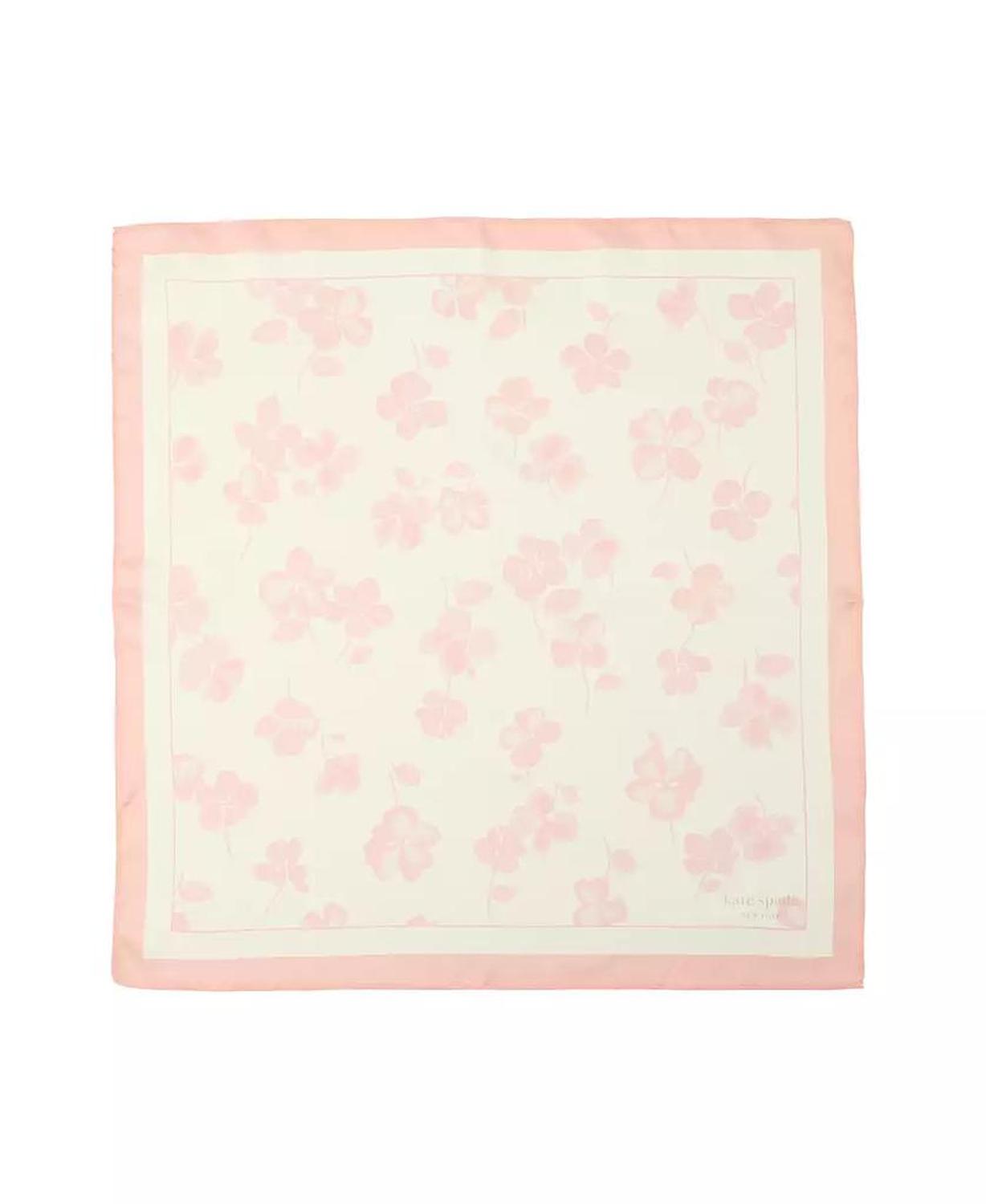Women's Spring Pansies Silk Bandana Scarf