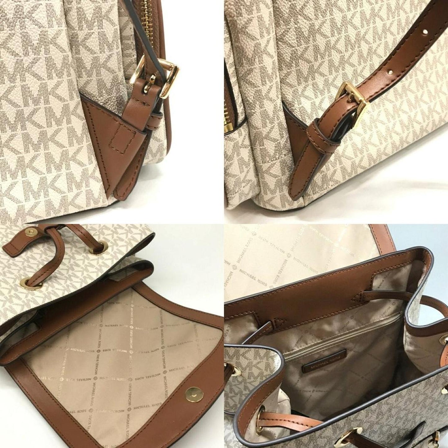 ivory Pvc Backpack (Pre-Owned)