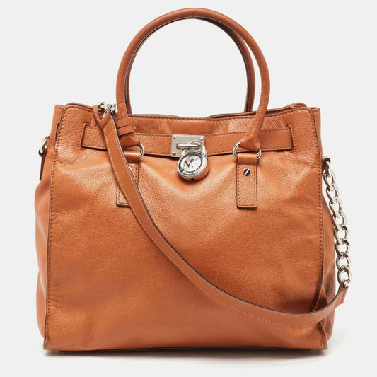 Michael Michael Kors Leather Large North South Hamilton Tote