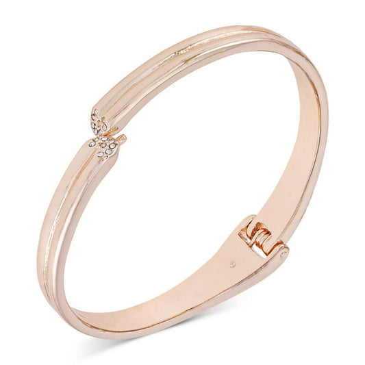 Pavé Crystal Sculptural Bangle Bracelet