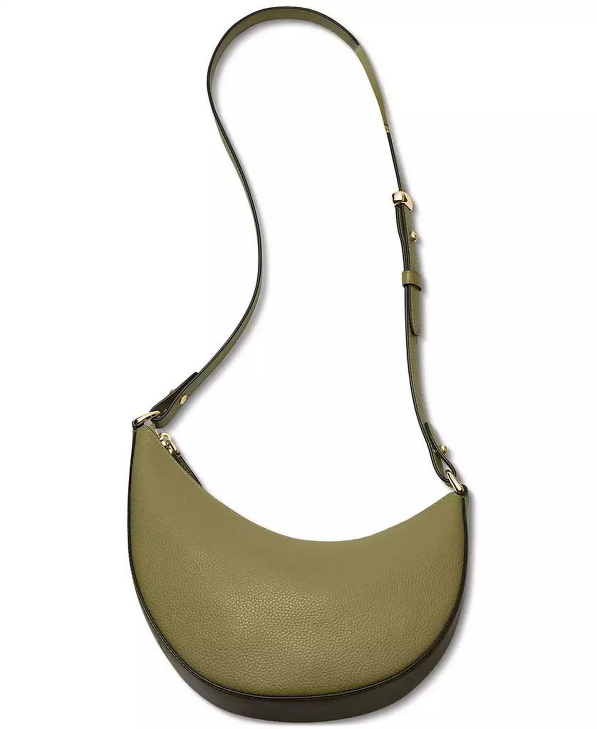 Duo Small Pebbled Leather Crossbody Bag