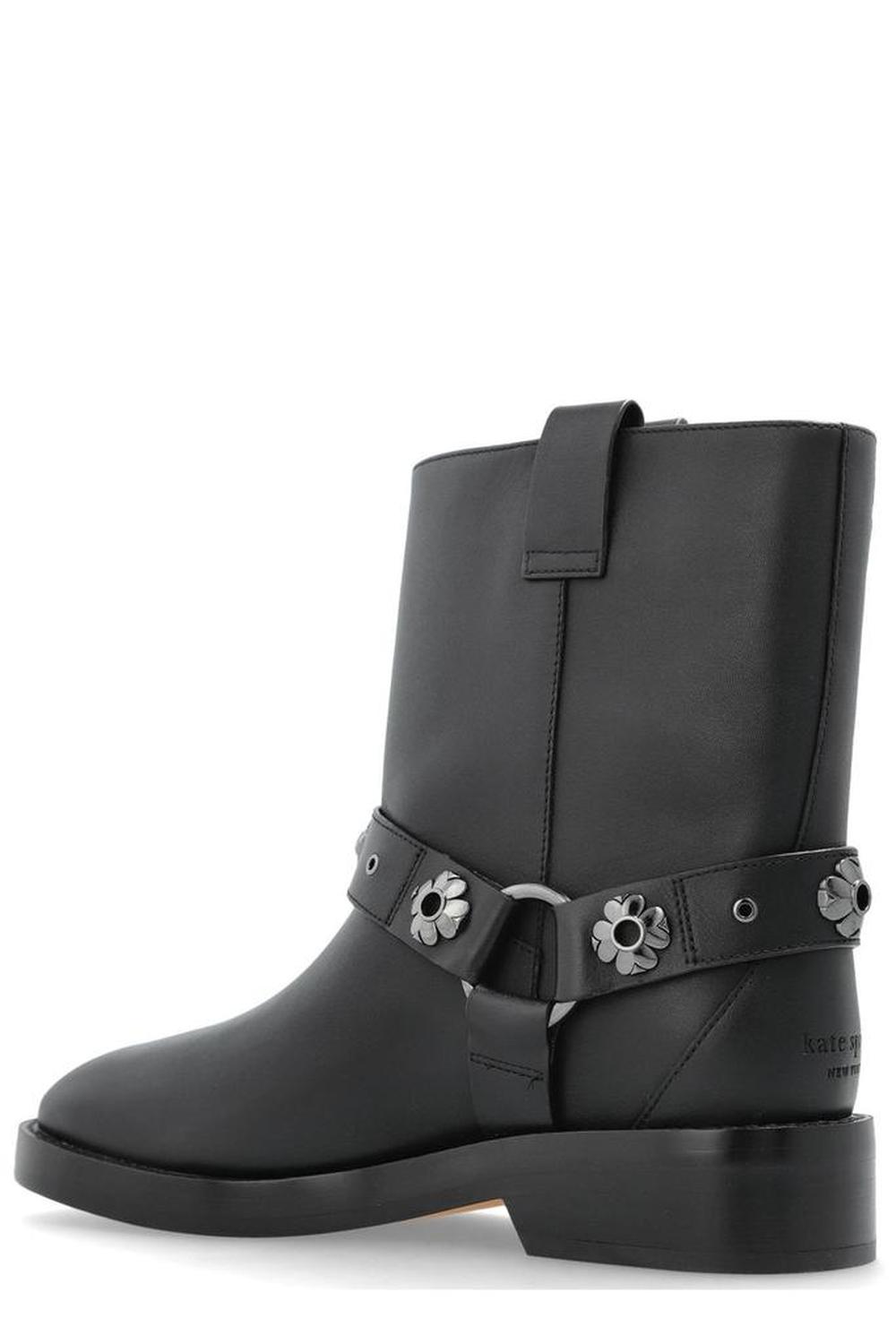 Kate Spade Applique Leather Ankle Boots