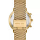Men's Blake Multifunction Gold-Tone Mesh Watch, 42mm
