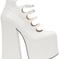 White 'The Patent Leather Kiki' Heels