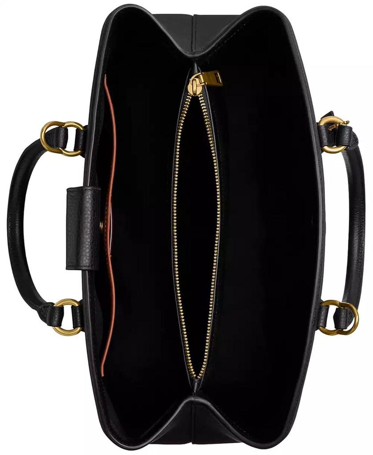 Legacy Large Pebble Leather Carryall 35 Satchel Bag