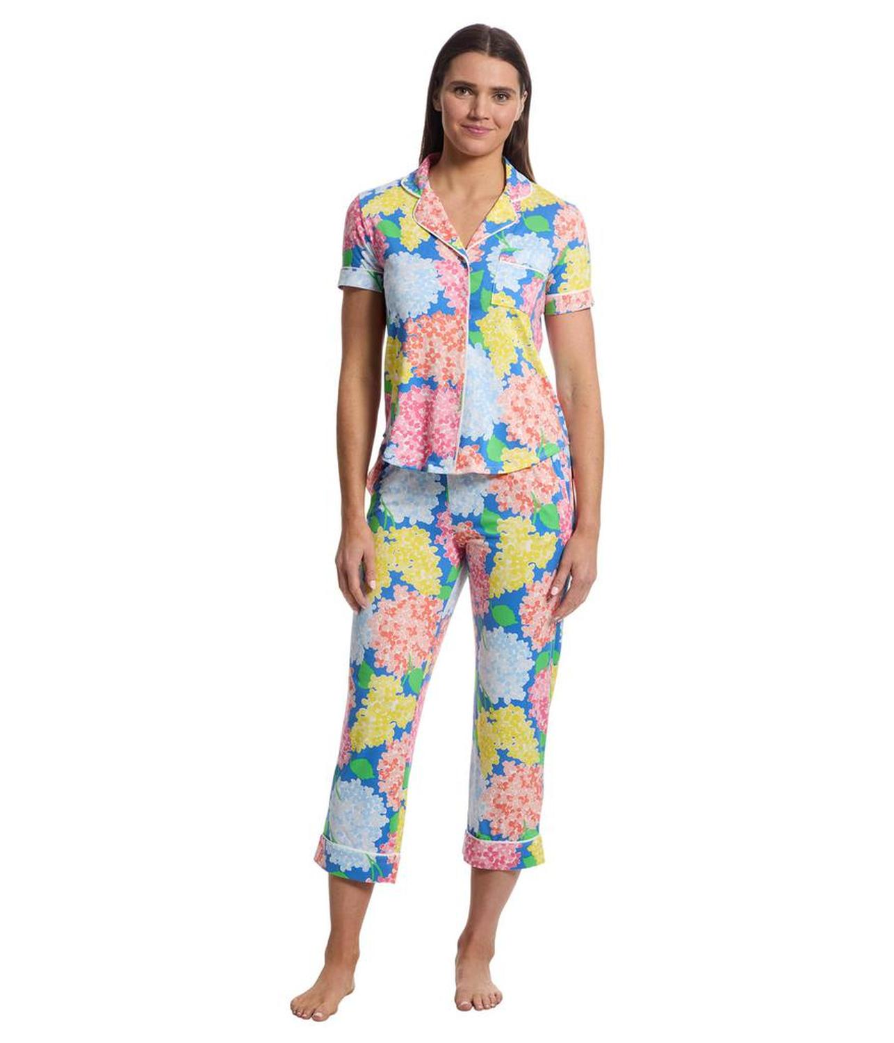 Short Sleeve Cropped PJ Set