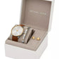 Women's Pyper Three-Hand Luggage Leather Watch and Jewelry Set, 38mm