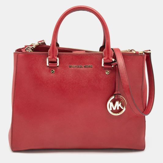 Michael Michael Kors Leather Jet Set Double Zip Tote