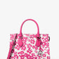 Sheila Medium Sequined Floral Print Satchel