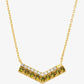 Two-Tone Pavé Chevron Necklace