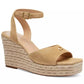 Women's Suede Espadrille Wedge Sandals