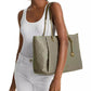Georgia Large Nylon Top Zip Tote