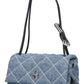 Marc Jacobs The Quilted Denim Mini Dual Quilted Shoulder Bag