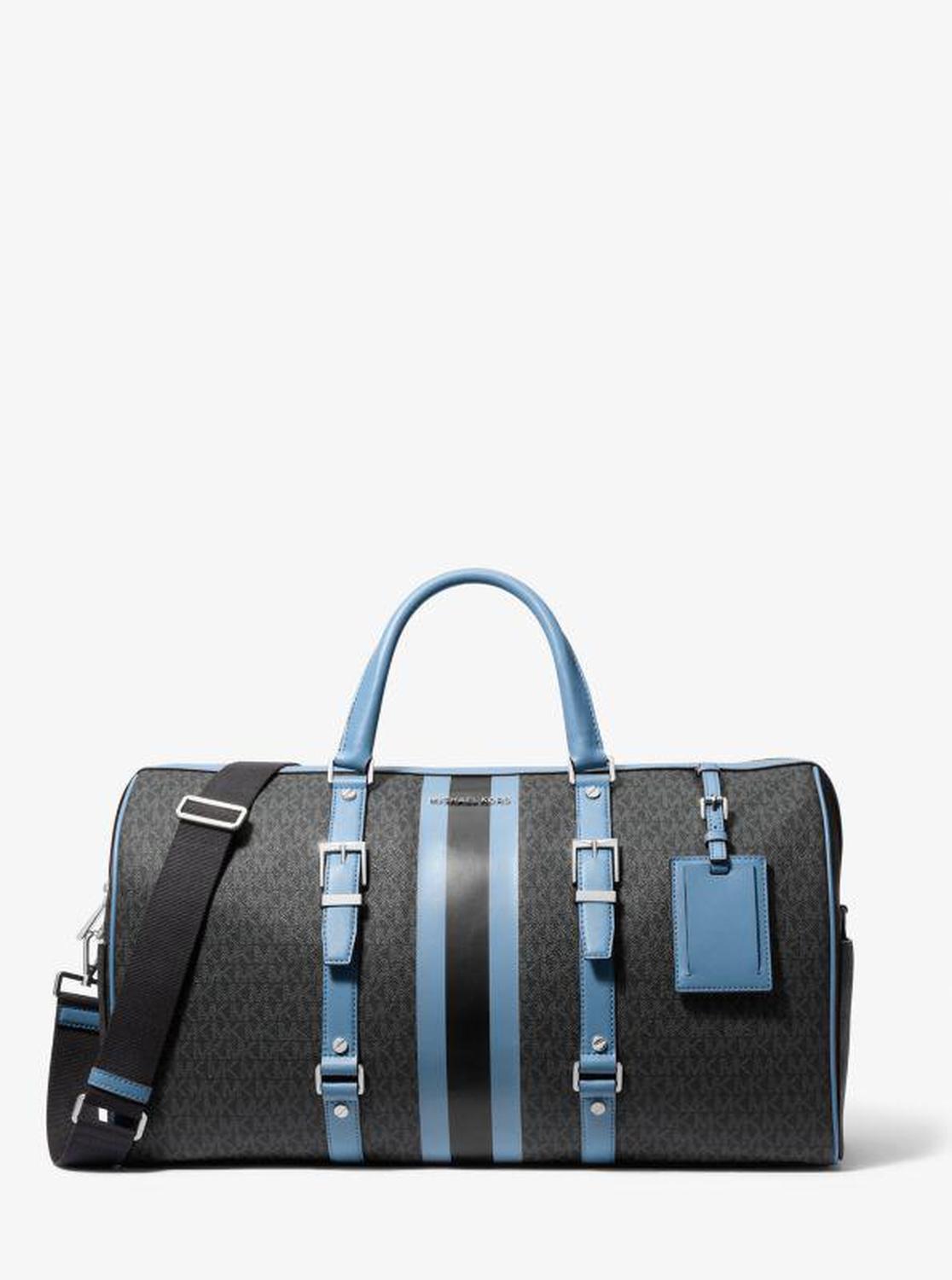 Bedford Extra-Large Signature Logo Striped Weekender Bag