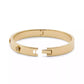 Signature Faux Stone Tea Rose Enamel Bangle Boxed Bracelet