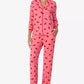 Women's 2-Piece Sleepwear 3/4-Sleeve Top and Pajama Pants Set