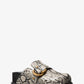 Jaden Snake Embossed Leather Clog