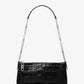 Empire Medium Crocodile Embossed Leather Chain-Link Pochette
