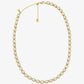 Precious Metal-Plated Cubic Zirconia Tennis Necklace