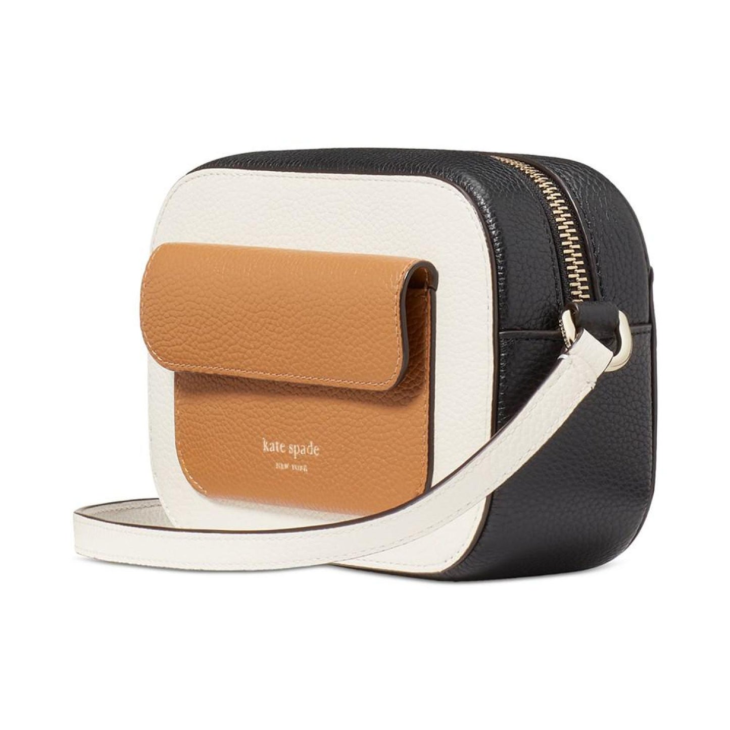 Ava Colorblocked Pebbled Leather Mini Crossbody