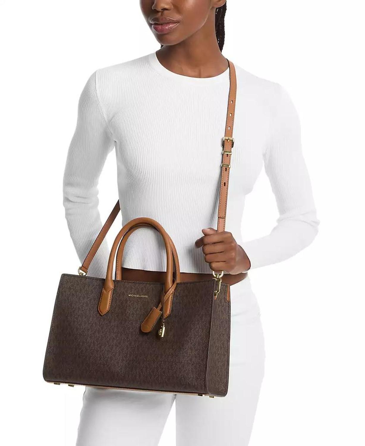 Scarlett Logo Medium East West Satchel Bag