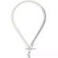 Faux Stone Signature Rexy Safety Pin Choker Necklace