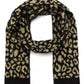 Women's Leopard Metallic Shimmer Scarf