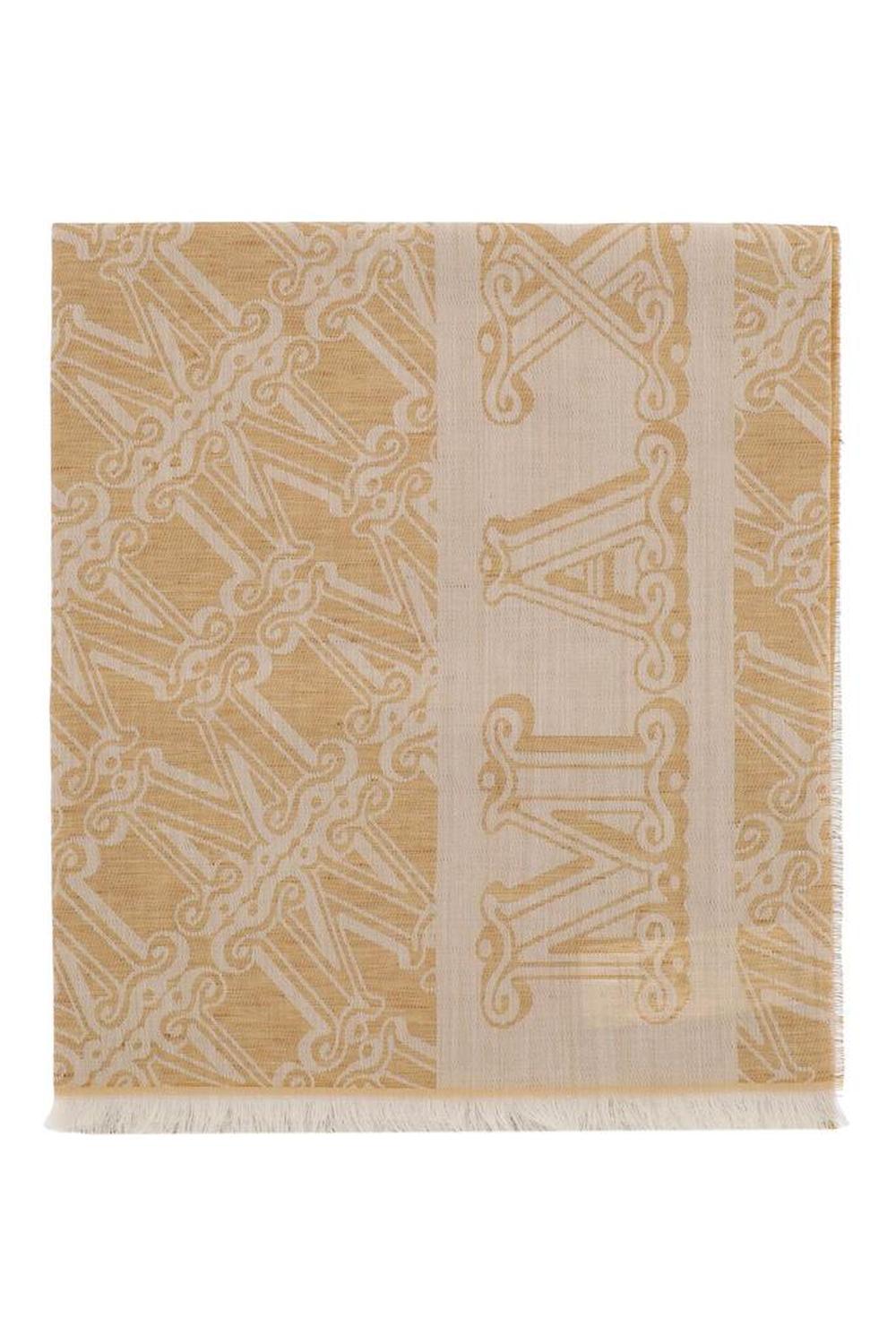 Jacquard Wool, Silk And Linen Stole
