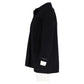 Double-Breasted Peacoat in Black Wool