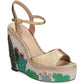 Dallas Womens Cactus Ankle Wedge Heels