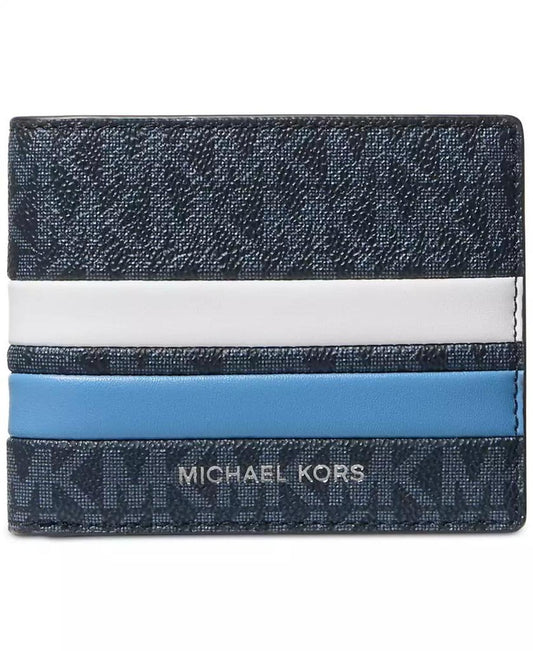 Men's Malone Slim Stripe Logo Wallet